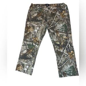 Realtree Mens 5 Pocket Camouflage Straight Leg Stretch Hunting Pants Size XL